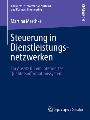 cover image of Steuerung in Dienstleistungsnetzwerken